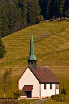 Black forest chapel Foto stock