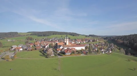 Black Forest Monastery St. Märgen (Maergen) Stock Footage 48016665