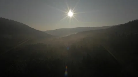 Black Forest Sunrise Impression Stock Footage 48012861