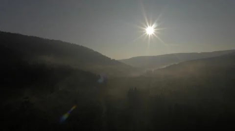 Black Forest Sunrise Impression Stock Footage 48012931