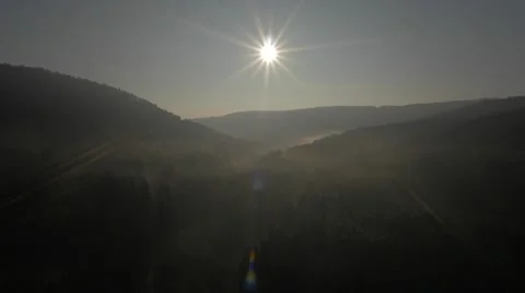 Black Forest Sunrise Impression Stock Footage 48013285