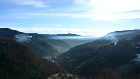 Black Forest Todtnau Camera panning over the valley. Stock Footage 297623815