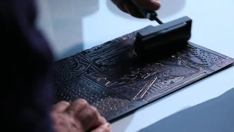 Black form working process  8 Stock Footage 326496111