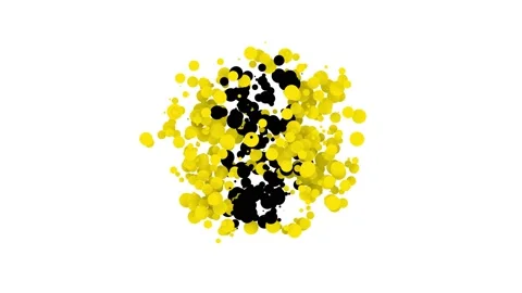 Black Four leaf clover in pot icon isolated on white background. Happy Saint Stock Footage 153793763