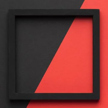 Black frame with copy space flat lay. High quality photo Stock Photos