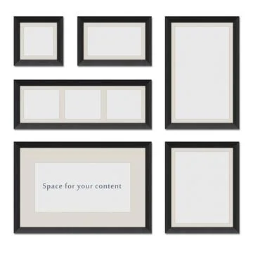 Black frame Different shaped black frames for your content Copyright: xZoo... Stock Photos