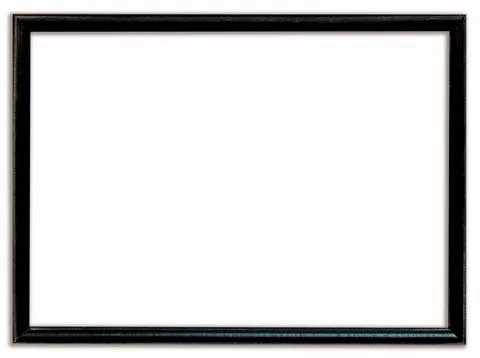 Black frame drop shadow with clipping path. Stock Photos