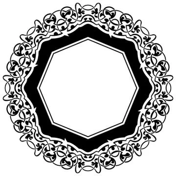 Black frame Stock Illustration