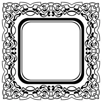 Black frame Stock Illustration