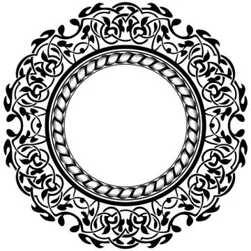 Black frame Stock Illustration