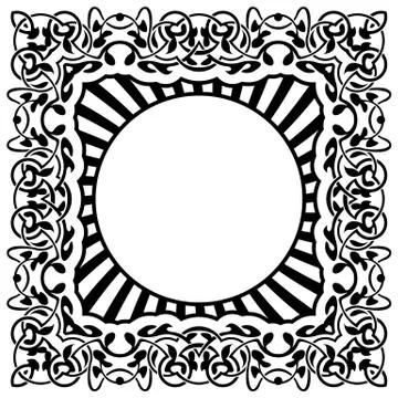 Black frame Stock Illustration