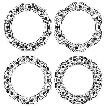 Black frame Stock Illustration