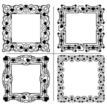 Black frame Stock Illustration