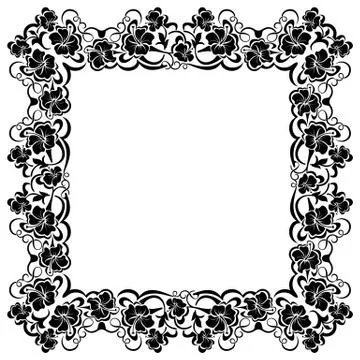 Black frame Stock Illustration
