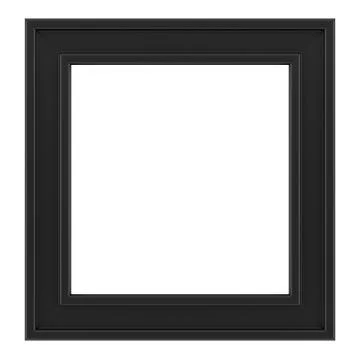 Black frame isolated on white background Stock Illustration