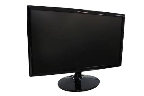Black frame led computer screen. Stock Photos