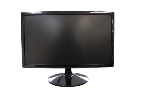 Black frame led computer screen. 写真素材