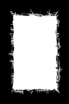 Black frame, mask Stock Illustration