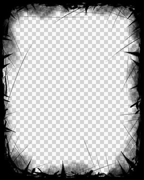 Black frame, mask Stock Illustration