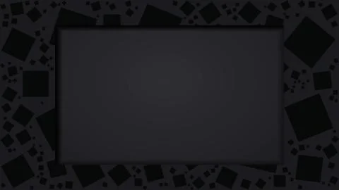 Black frame or hole with square pattern and and soft shadow with your ad text Stock Illustration