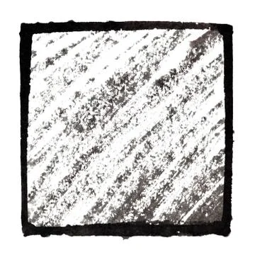 Black frame with slanting strokes Stock Illustration