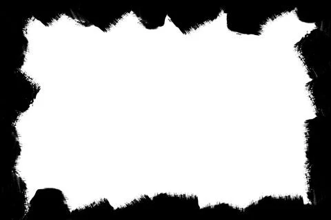 Black frame on a white background. Provision. Stock Illustration