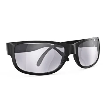 Black framed glasses Stock Illustration