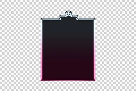 Black framed square poster with white bicycle silhouette transparent background 스톡 일러스트