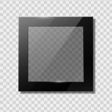 Black frames transparent. Stockillustratie