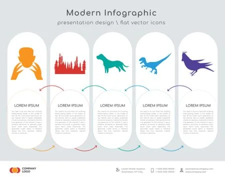 Black frankenstein infographics design Stock Illustration
