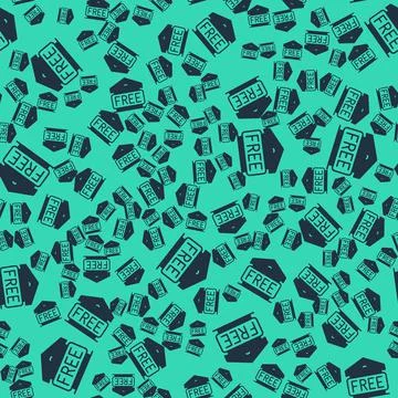 Black Free storage icon isolated seamless pattern on green background. Vector 스톡 일러스트