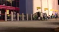 Black Friday - 13 Shoppers Camped Outside HD Footage