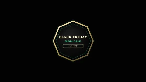 Black friday 3d badge v3 Vídeos de archivo 346193840