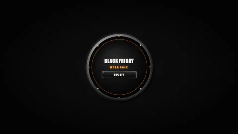 Black friday 3d badge v4 Stock-Footage 346194559