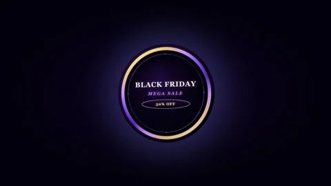Black friday 3d badge v5 스톡 동영상 346194470