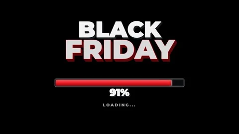 Black-friday-3d-metallic-loading-bar Vídeos de archivo 345184609