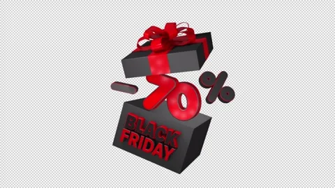 Black Friday 70 percent discount overlay Stock Footage 292598593