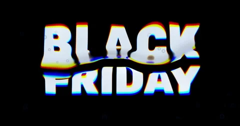 Black Friday abstract background with waves covering sinking lettering Stock Footage 281968798