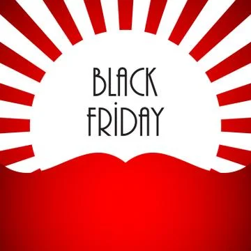 Black friday abstract banner Illustrazione stock