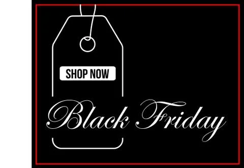 Black Friday ad Stock Illustration