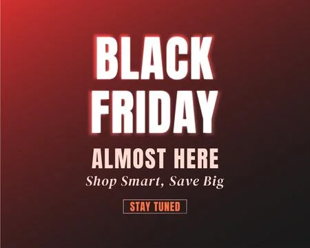 Black Friday Almost Here Save Big Stock Illustration