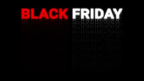 Black friday animated black friday promotion shaded moving up and down neon.. Stock Footage 280231387