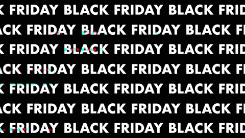 Black Friday Animated Text.- black Friday sales animation in 4k. Vídeos de archivo 224727663