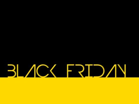 Black friday background with cool text Stock Illustration