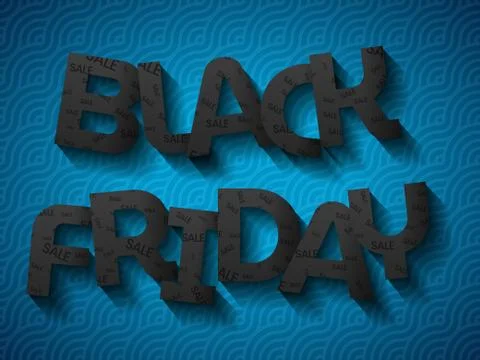 Black friday background Illustrazione stock