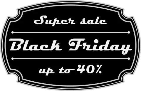 Black friday badge Stock Illustration
