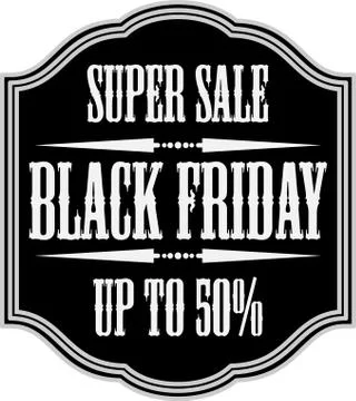 Black friday badge Stock Illustration