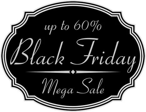 Black friday badge Stock Illustration