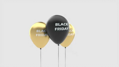 Black Friday Balloons 库存影片 290435531