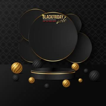 Black friday banner background moderm vector design, abstract geometric shape Stock Illustration
